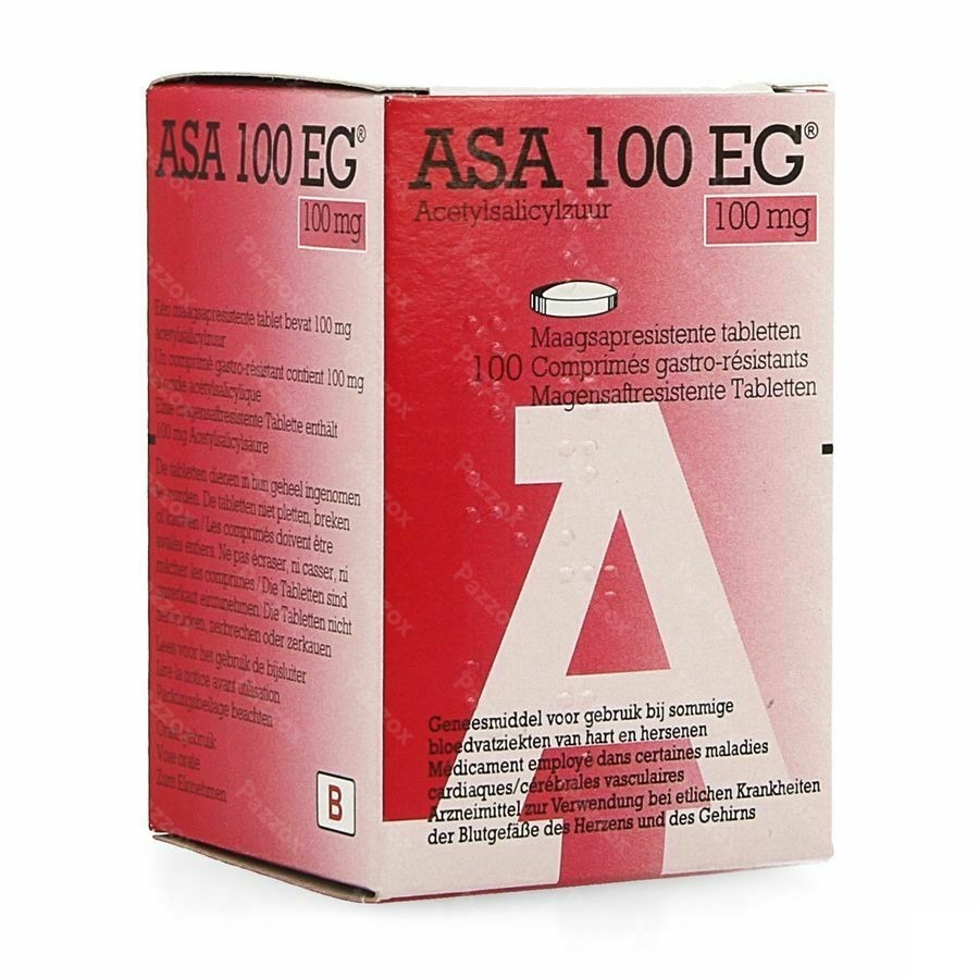 Asa 100 EG Tabl Maagsapresistent 100 X 100Mg Pot