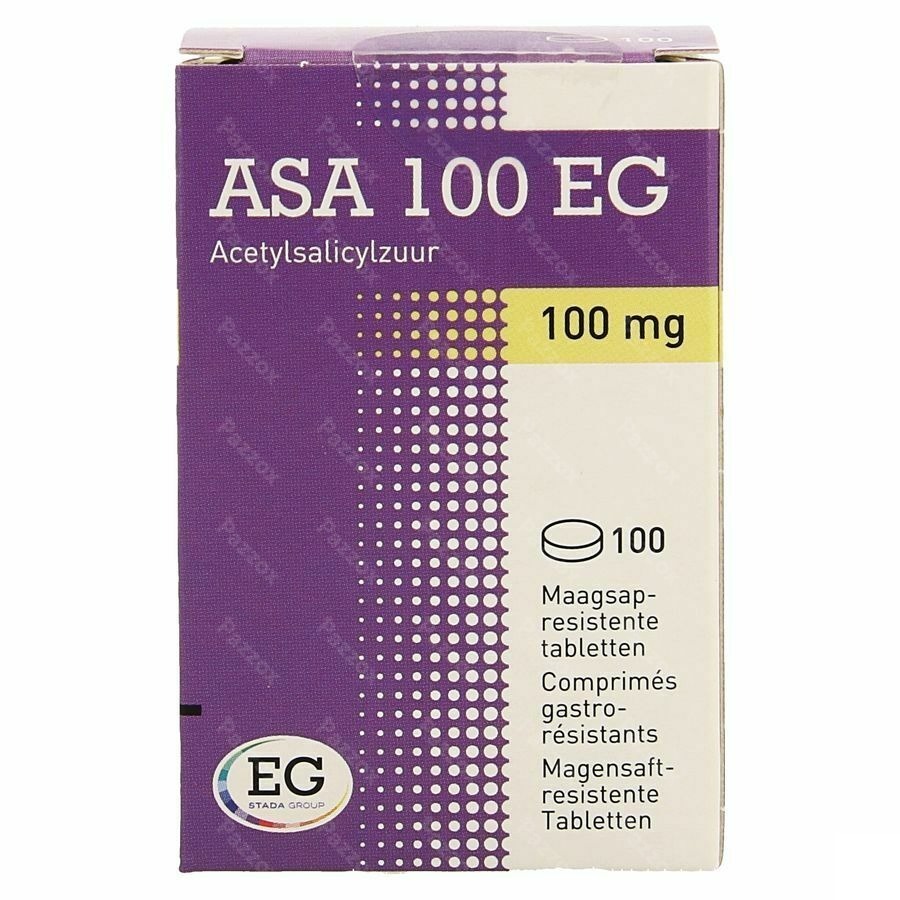 Asa 100 EG Tabl Maagsapresistent 100 X 100Mg Pot