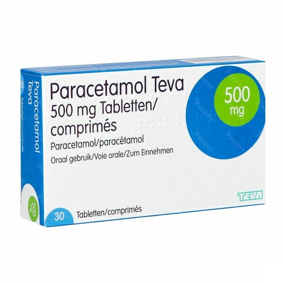 Paracetamol Teva 500mg 30 Tabletten