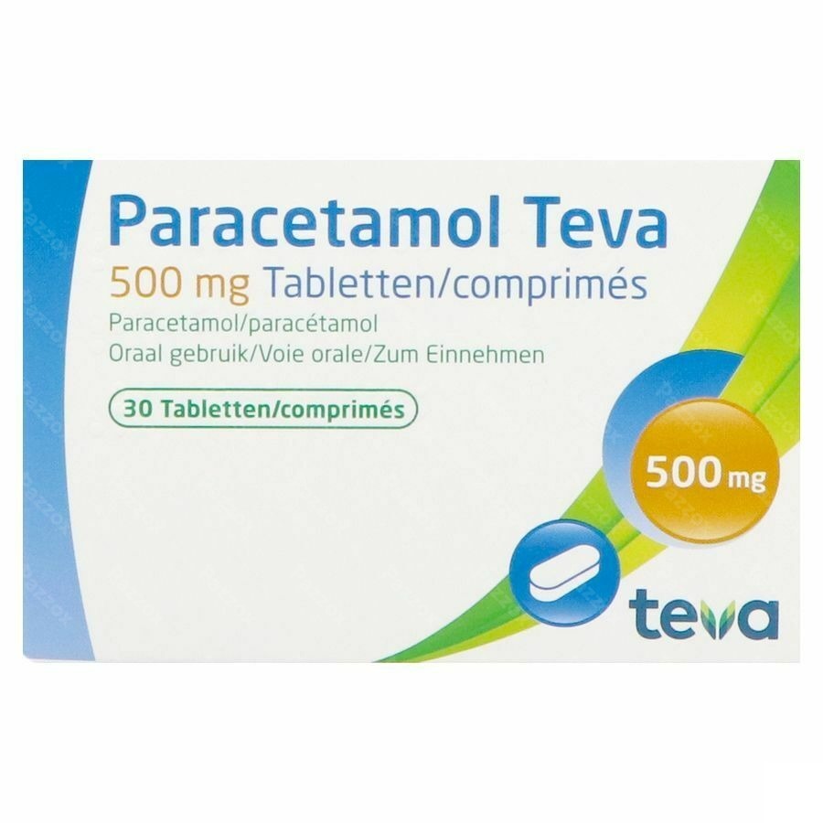 Paracetamol Teva 500mg 30 Tabletten