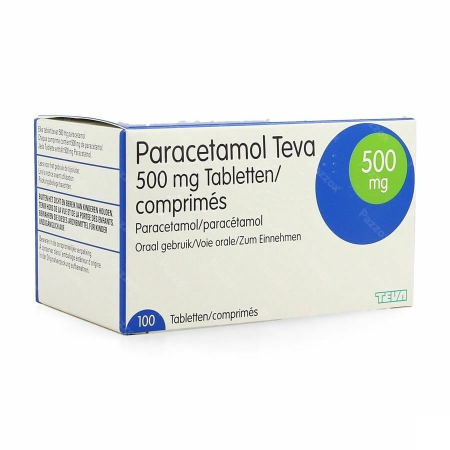 Paracetamol Teva 500mg 100 Tabletten