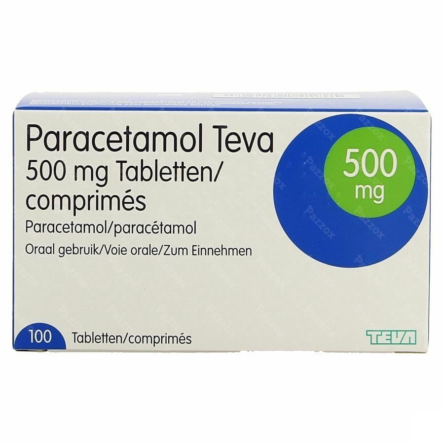Paracetamol Teva 500mg 100 Tabletten
