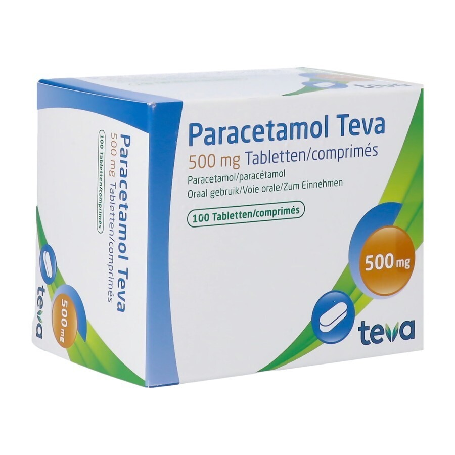 Paracetamol Teva 500mg 100 Tabletten