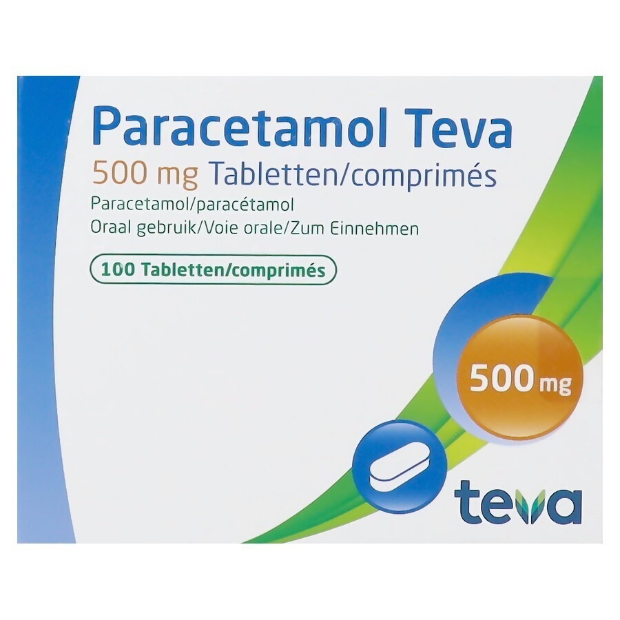 Paracetamol Teva 500mg 100 Tabletten