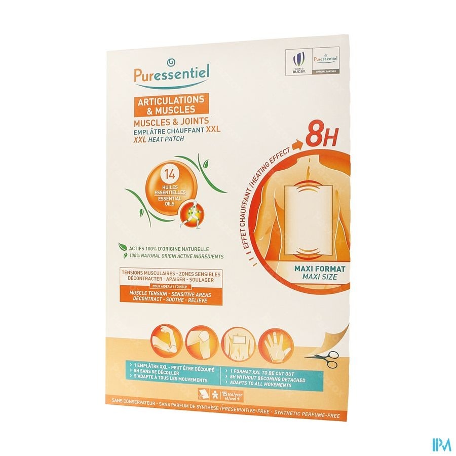 Puressentiel Gewrichten Spieren Patch Verwarm. Xxl