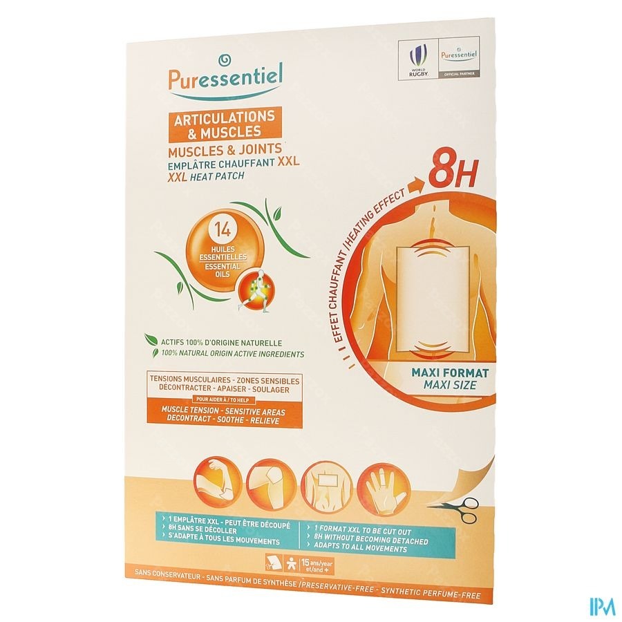 Puressentiel Gewrichten Spieren Patch Verwarm. Xxl