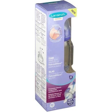 Lansinoh Glazen Zuigfles + Speen 240ml