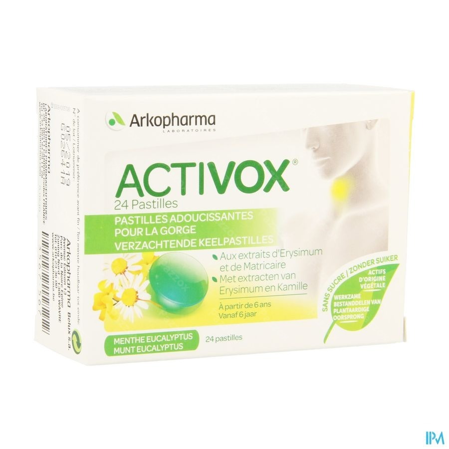 Activox Verzachtend Keel Munt-eucalyptus Past 24
