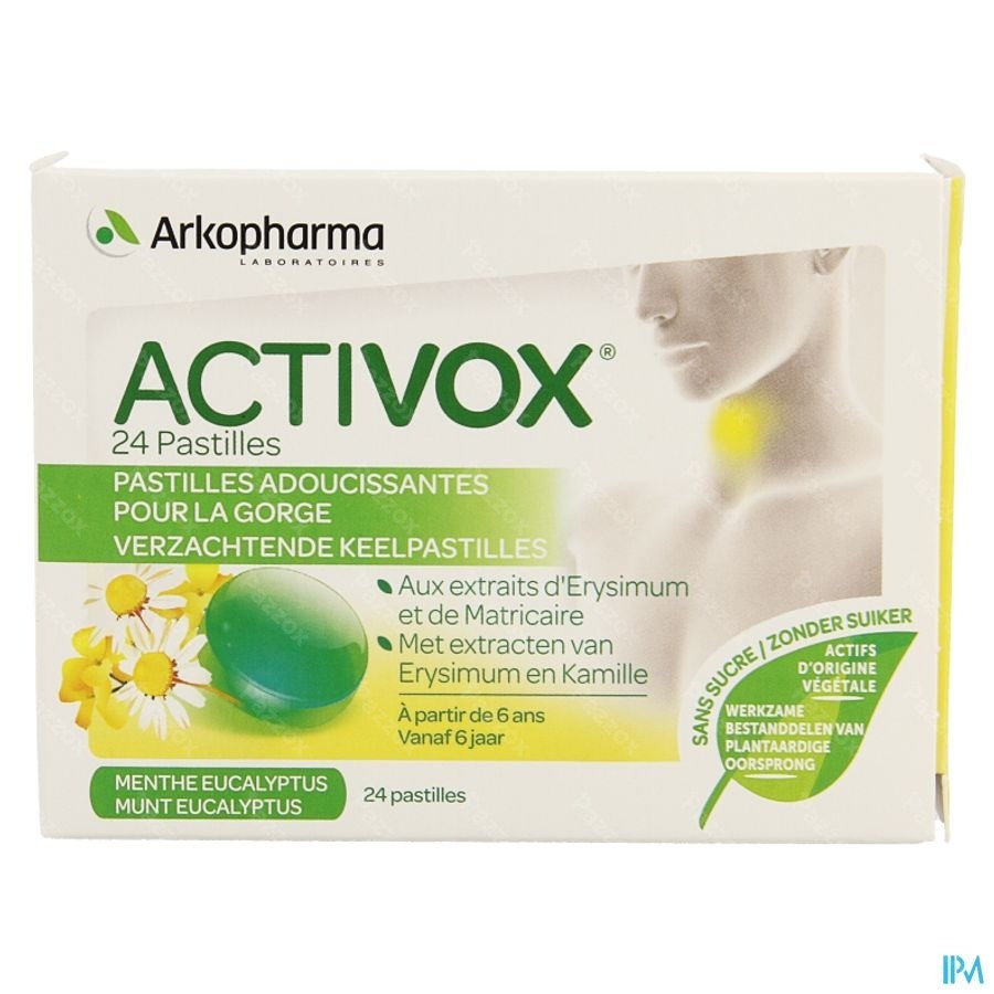 Activox Verzachtend Keel Munt-eucalyptus Past 24