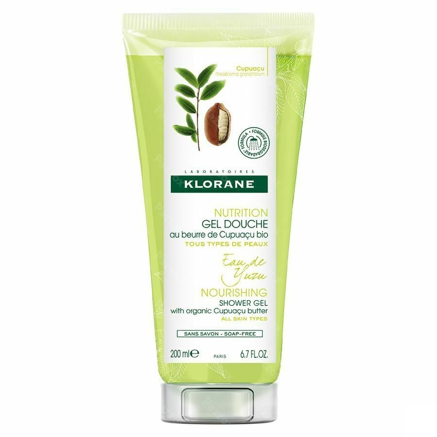 Klorane Lichaam Douchegel Yuzuwater 200ml
