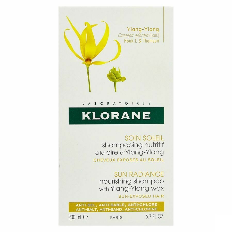 Klorane Verzorgende Shampoo Zonneschade Met Ylang-Ylang Wax 200ml