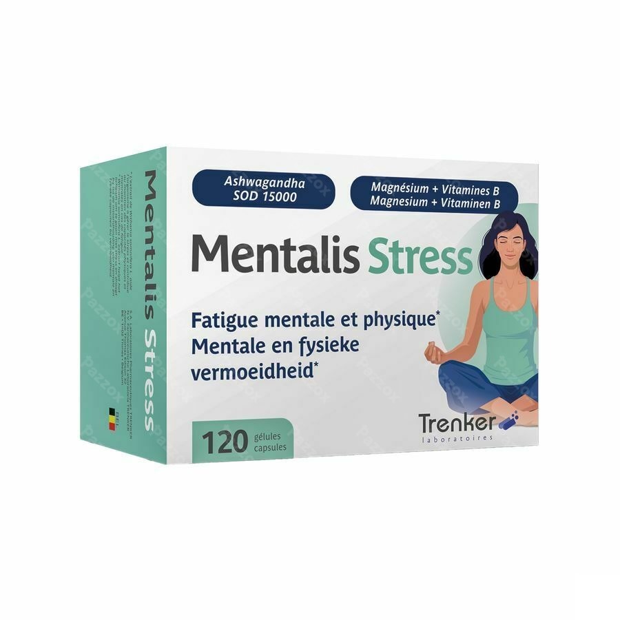 Mentalis Stress Fysieke En Mentale Vermoeidheid 120 Capsules
