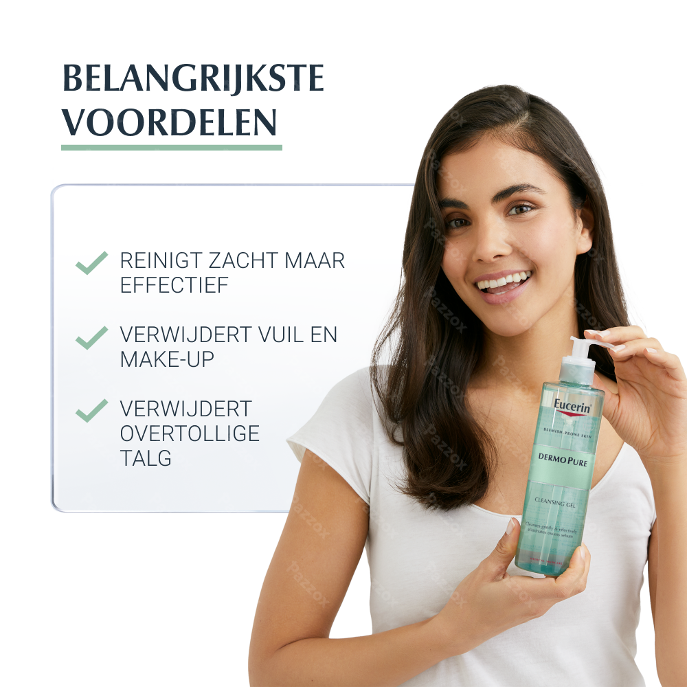 Eucerin Dermopure Reinigingsgel Acne Onzuivere huid 400ml