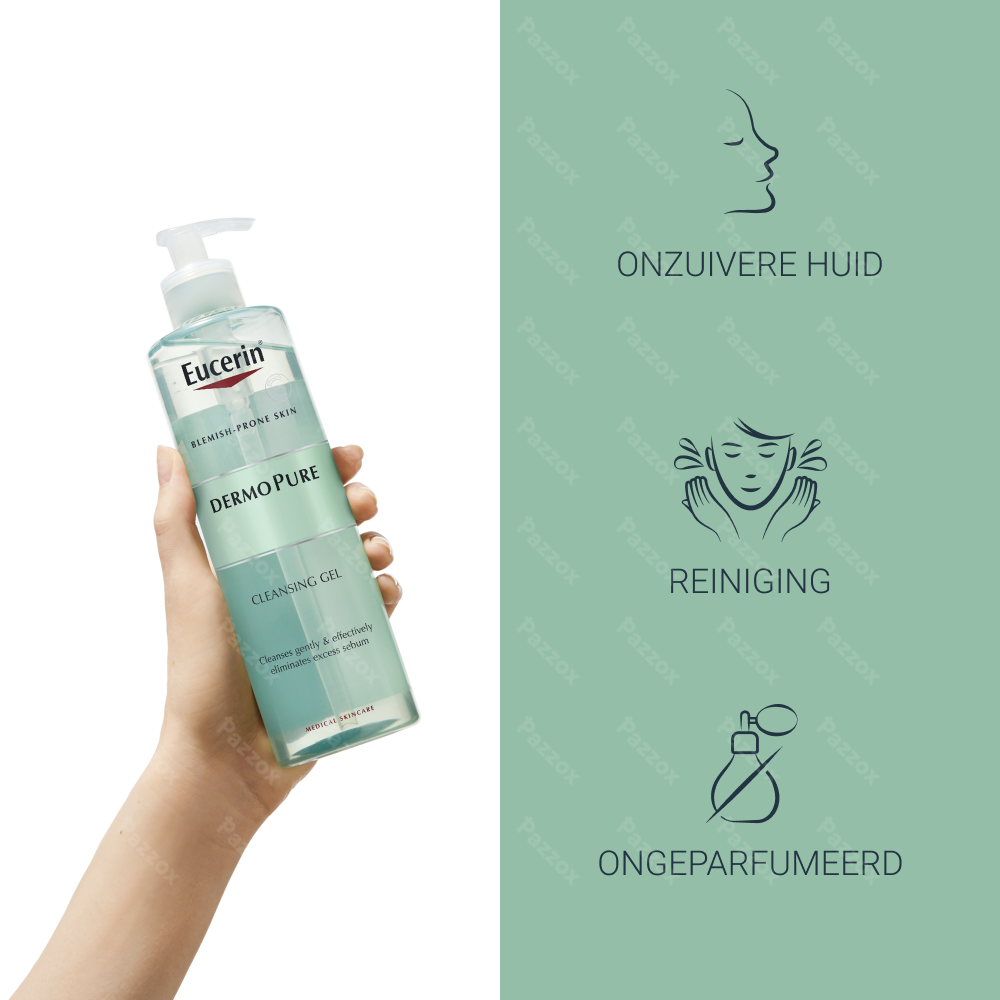 Eucerin Dermopure Reinigingsgel Acne Onzuivere huid 400ml