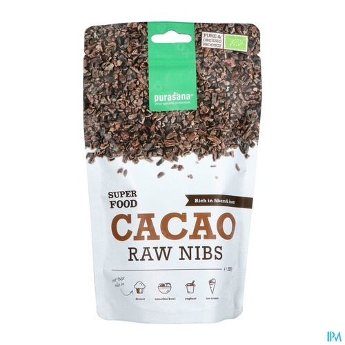 Purasana Cacao Raw Nibs 200g kopen Pazzox, online apotheek
