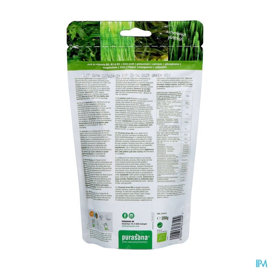 Purasana Green Mix Poeder 200g