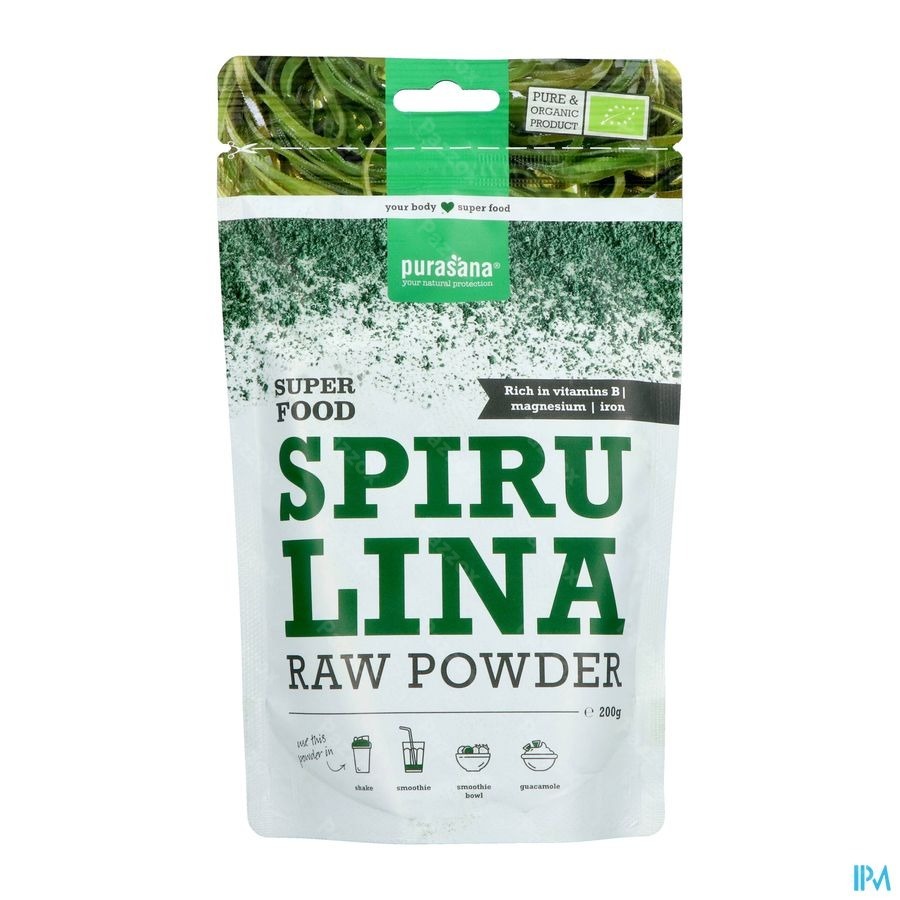 Purasana Spirulina Rauw Poeder 200g