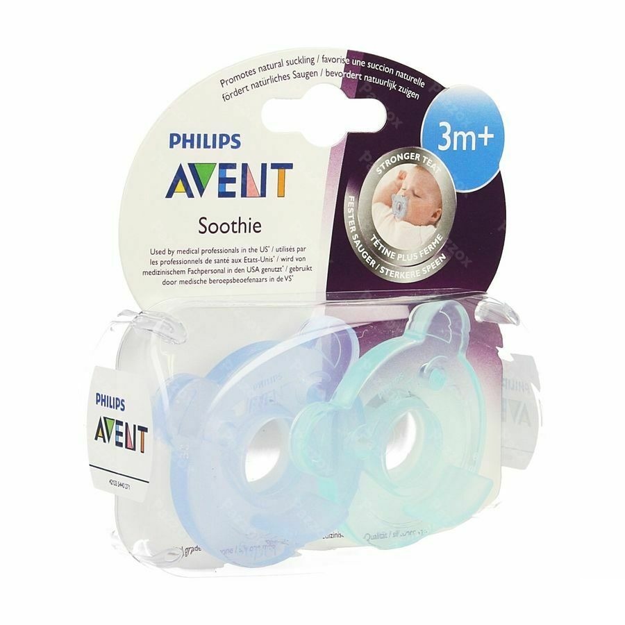 Philips Avent Fopspeen Soothie 3m+ 2stuks Scf194/03