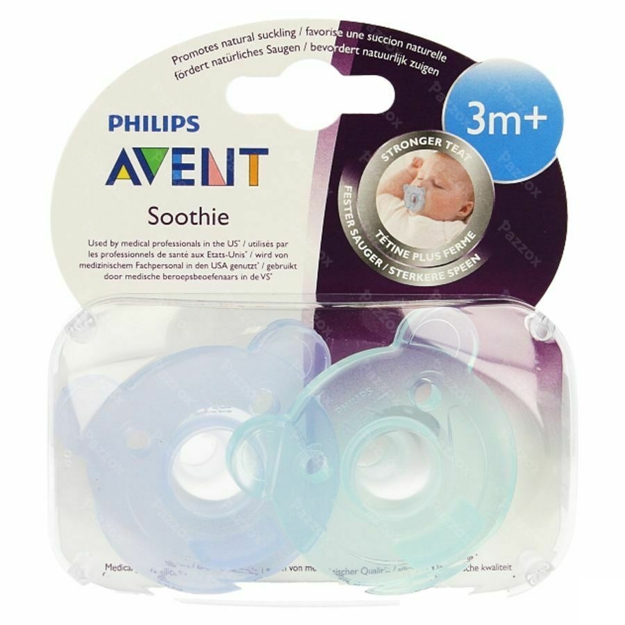 Philips Avent Fopspeen Soothie 3m+ 2stuks Scf194/03