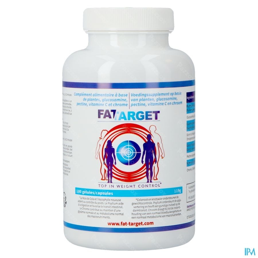 Fat Target Voedingssupplement Vetverbranding 180 Capsules