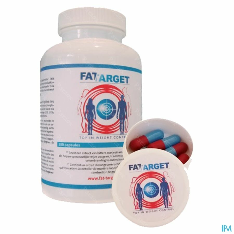 Fat Target Voedingssupplement Vetverbranding 180 Capsules