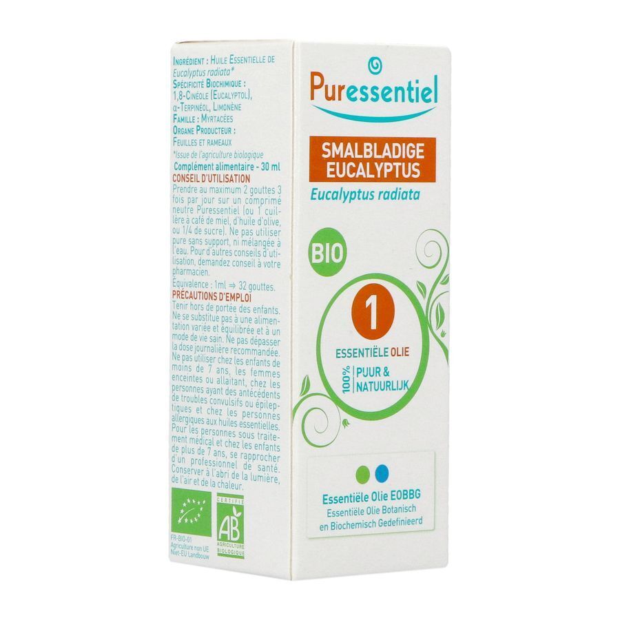 Puressentiel Smalbladige Eucalyptus Radiata.ess Olie Bio 30ml