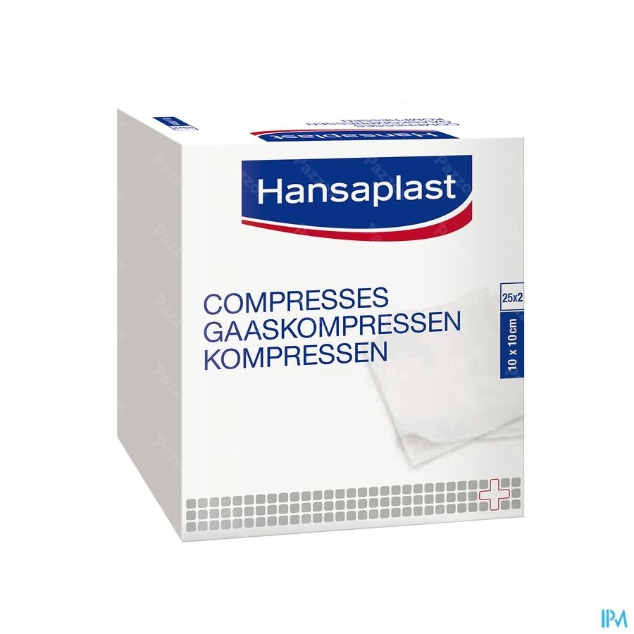Hansaplast Gaaskompres Zacht 50 Stuks