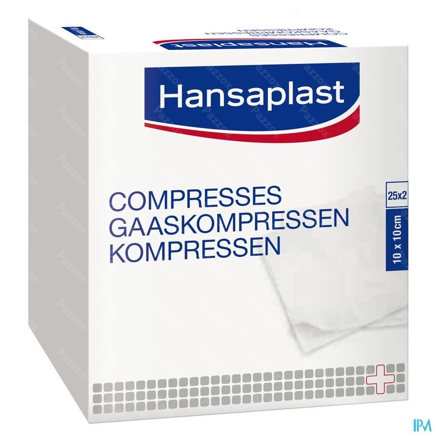 Hansaplast Gaaskompres Zacht 50 Stuks