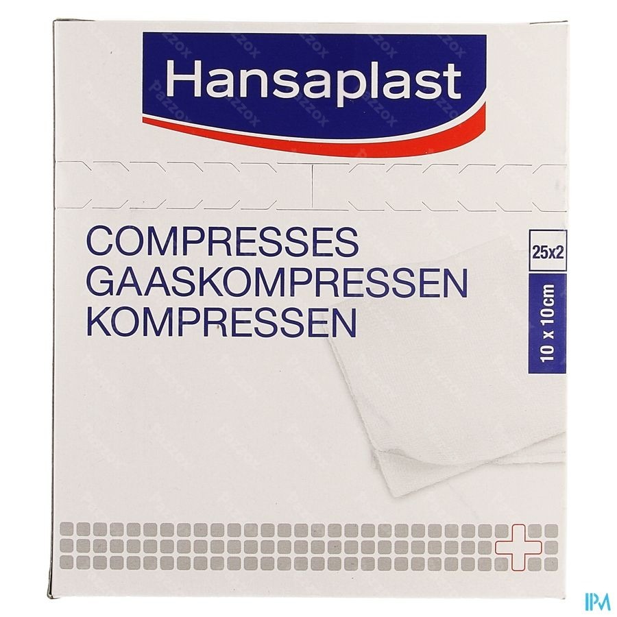 Hansaplast Gaaskompres Zacht 50 Stuks
