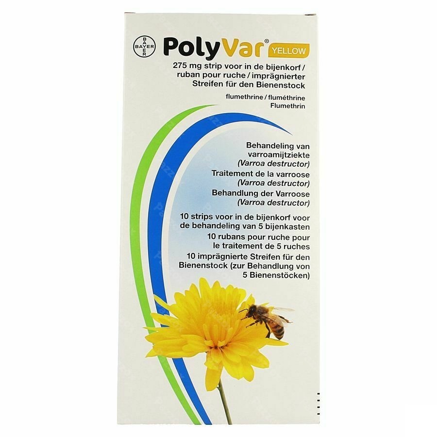Polyvar Yellow 275mg Strip Bijenkorf 10