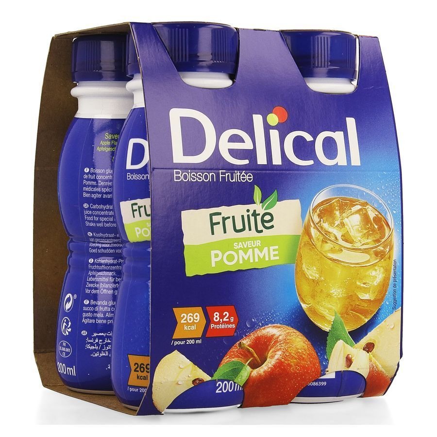 Delical Vruchtendrank Appel 4x200ml