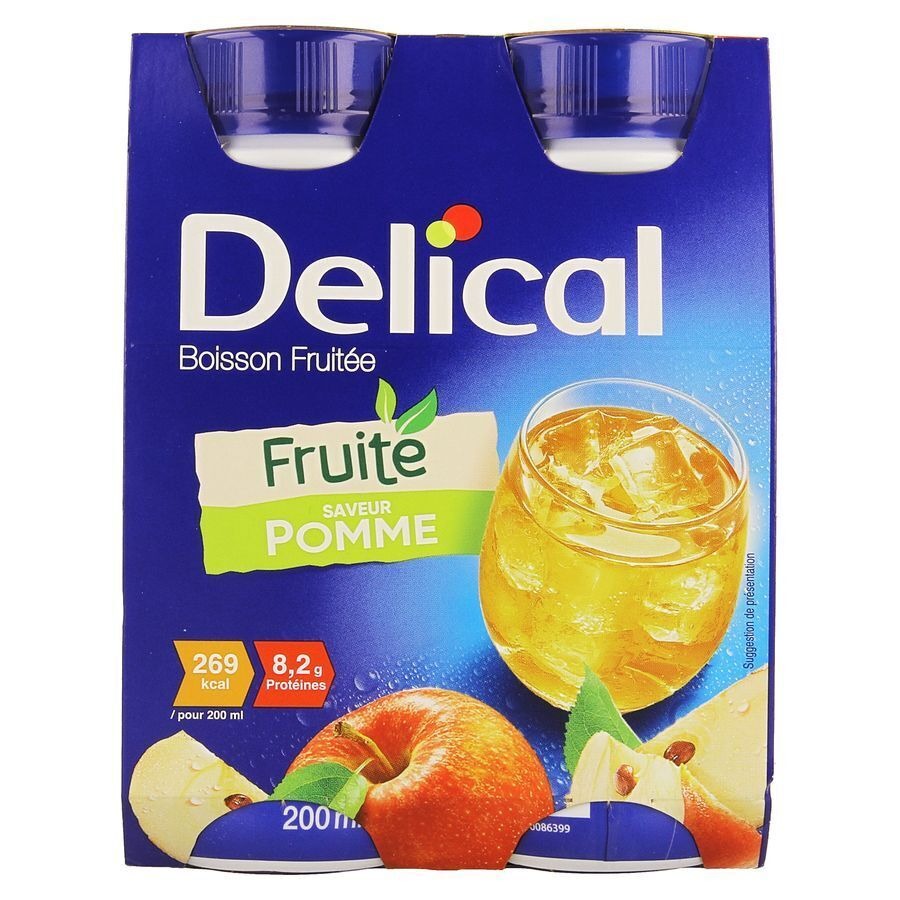 Delical Vruchtendrank Appel 4x200ml