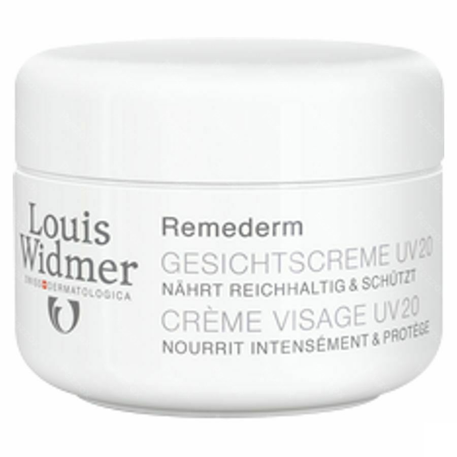 Louis Widmer Remederm Gezichtscrème UV20 Geparfumeerd 50ml