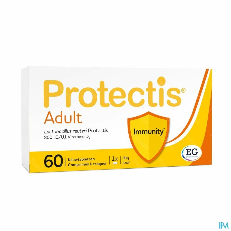 Protectis Adult Voedingssupplement Immuniteit 60 Kauwtabletten