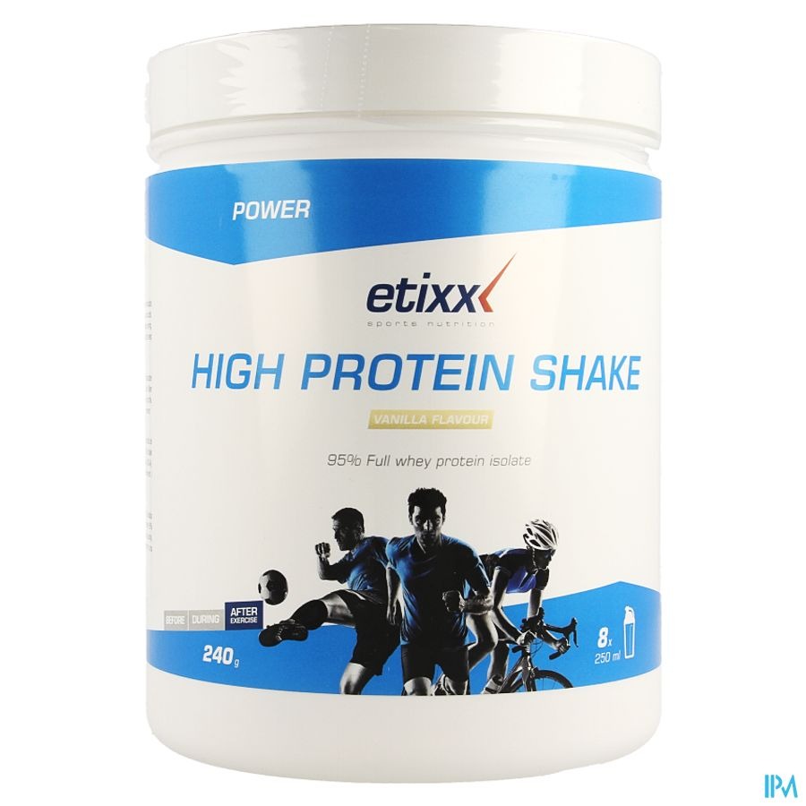 Etixx High Protein Shake Vanilla Pdr 240g