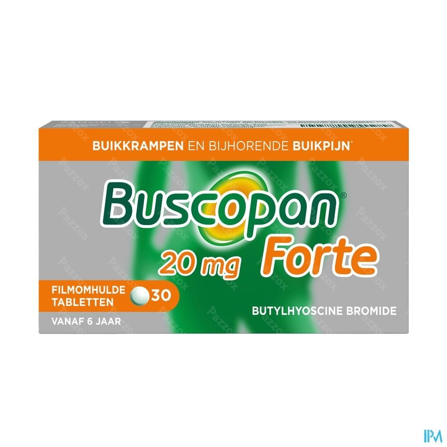 Buscopan Forte 20mg 30 Filmomhulde tabletten