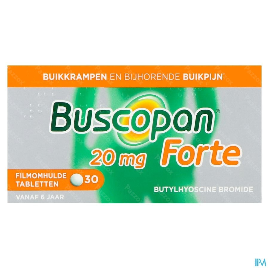 Buscopan Forte 20mg 30 Filmomhulde tabletten