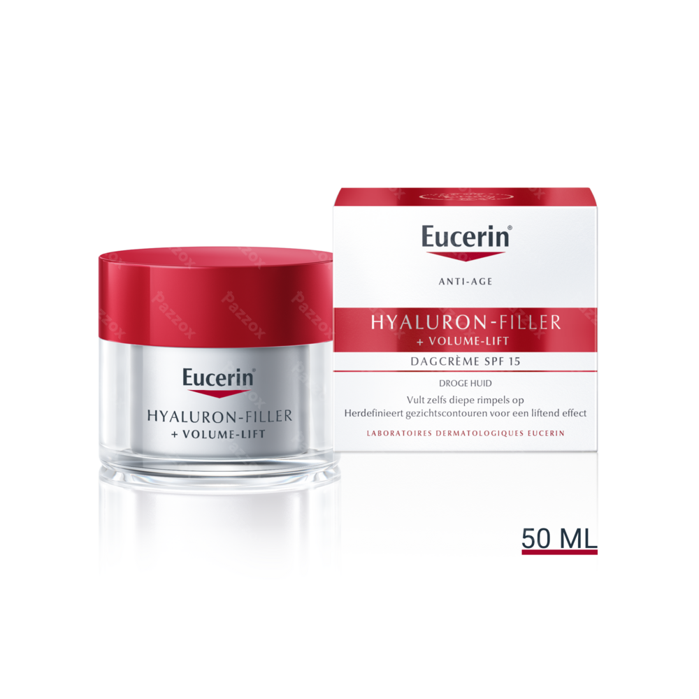 Eucerin Hyaluron-Filler + Volume-lift Dagcrème Anti-Age en Rimpels Droge Huid SPF 15 50ml