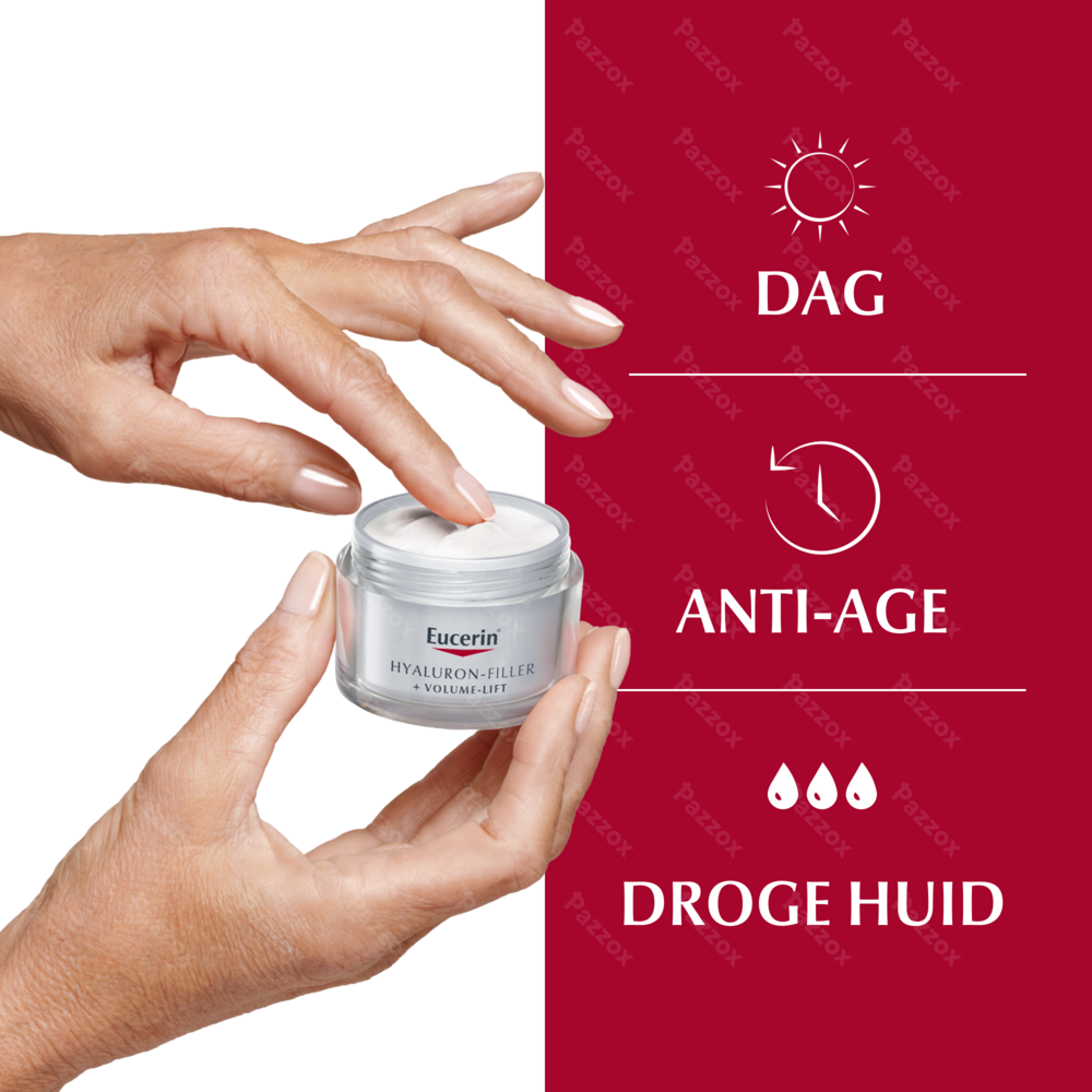 Eucerin Hyaluron-Filler + Volume-lift Dagcrème Anti-Age en Rimpels Droge Huid SPF 15 50ml