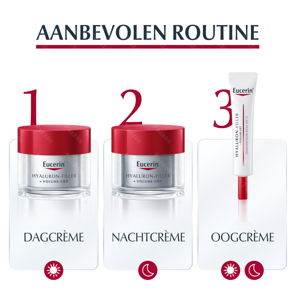 Eucerin Hyaluron-Filler + Volume-lift Dagcrème Anti-Age en Rimpels Droge Huid SPF 15 50ml