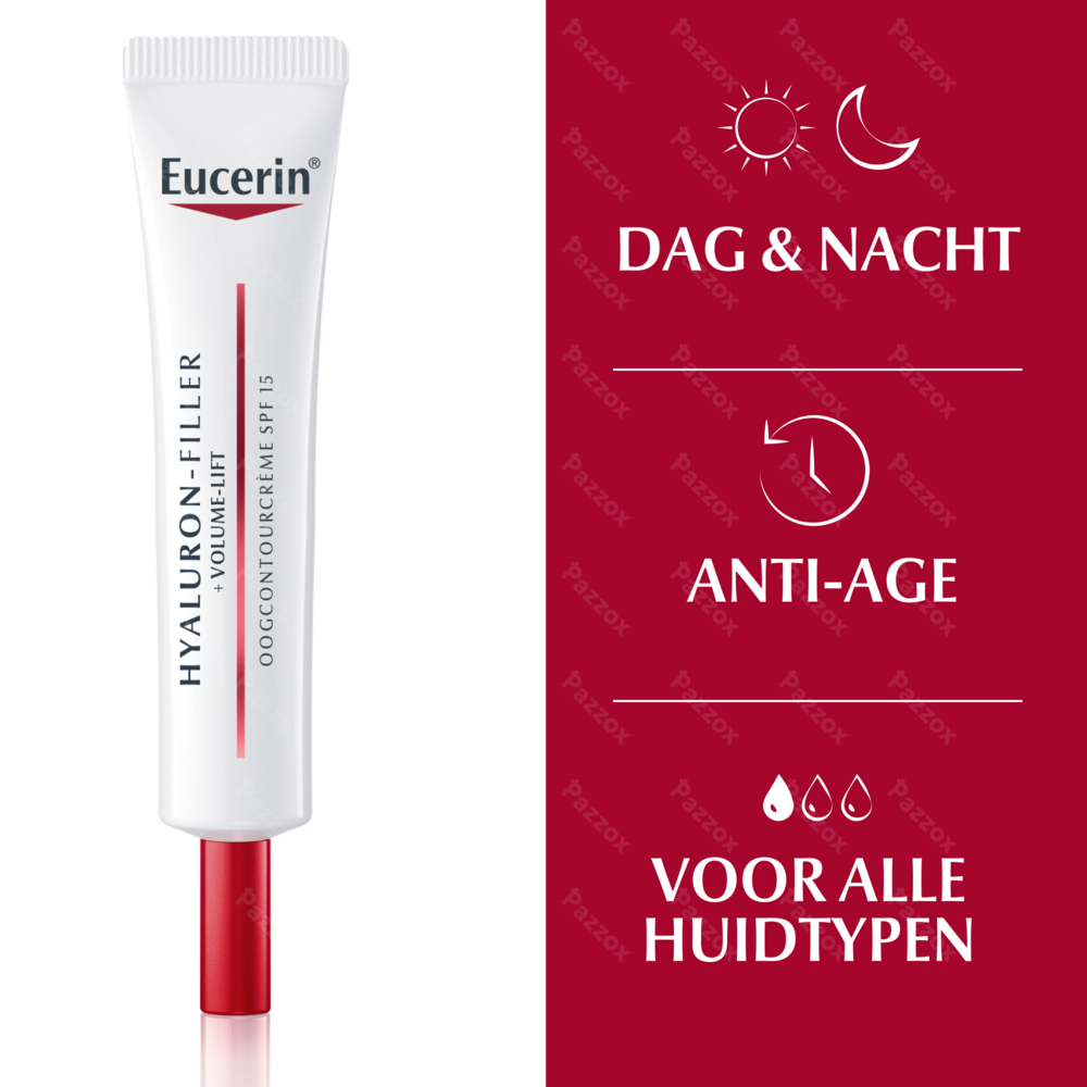 Eucerin Hyaluron-Filler+ Volume-Lift Oogcontourcrème Anti-Age en Rimpels SPF 15 15ml
