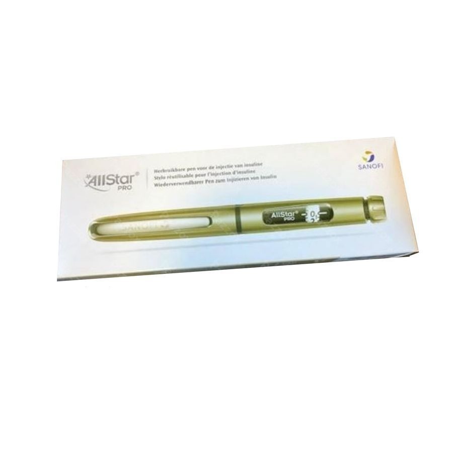 Allstar Pro Injectie Pen Herbruik.insuline Zilver1