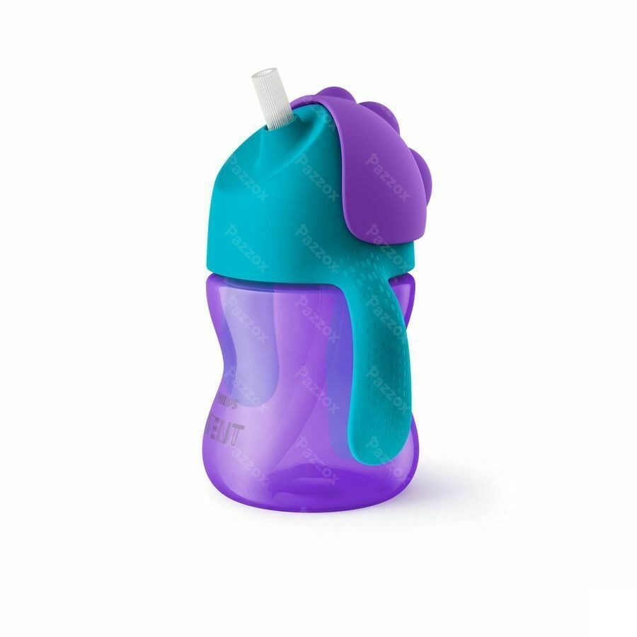 Philips Avent Drinkbeker Rietje Girl Paars 200ml SCF796/02