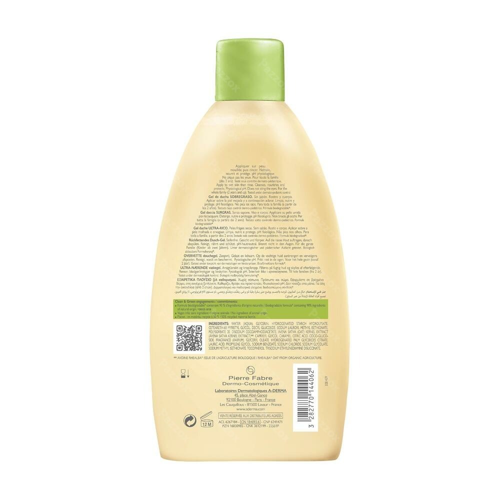 A-Derma Rijke Douchegel 500ml