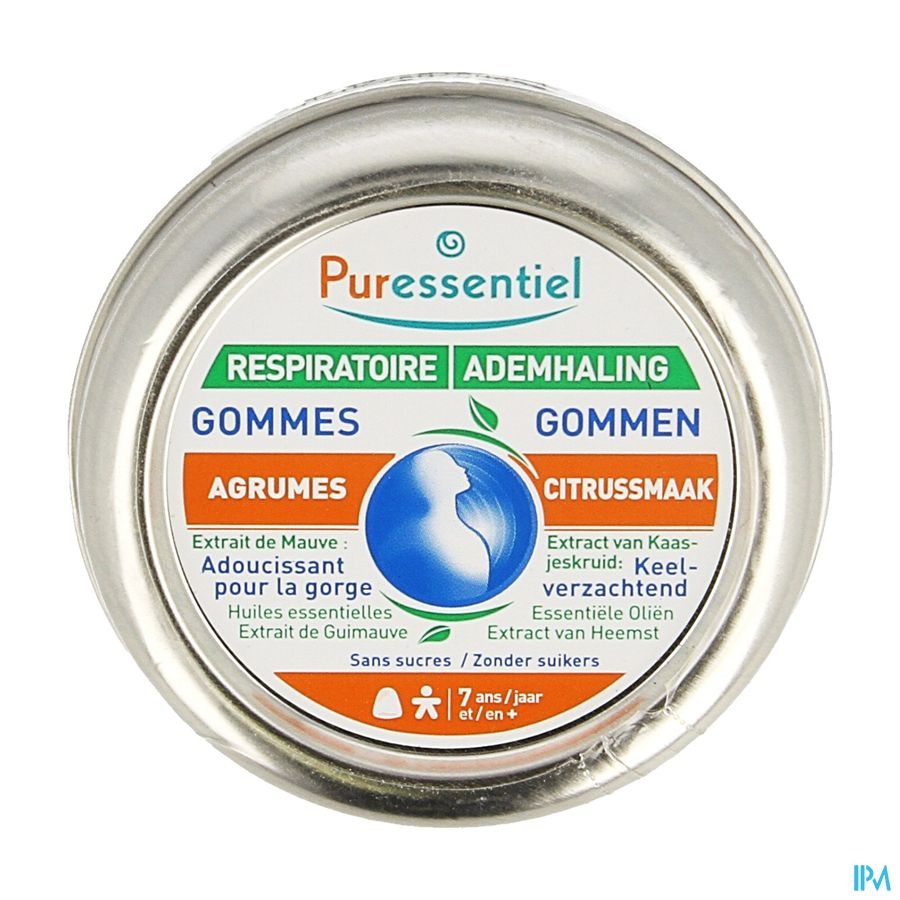 Puressentiel Ademhaling Gommen Citrus 45g
