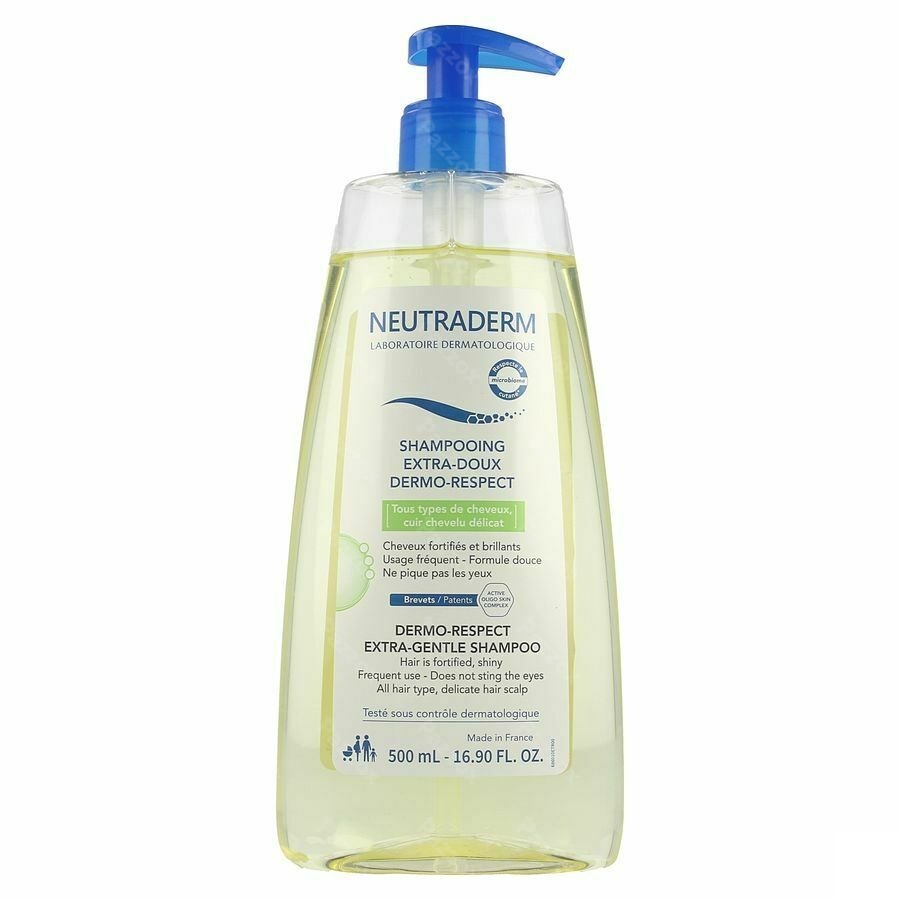 Neutraderm Extra Zachte Shampoo Gevoelige Hoofdhuid Alle Haartypes 500ml