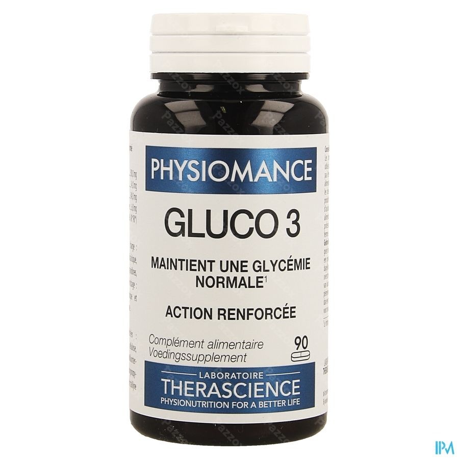 Gluco 3 Comp 90 Physiomance Phy318b