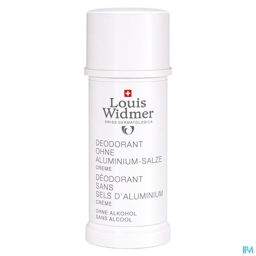 Louis Widmer Deo Creme Zonder Aluminium Zonder Parfum 40ml