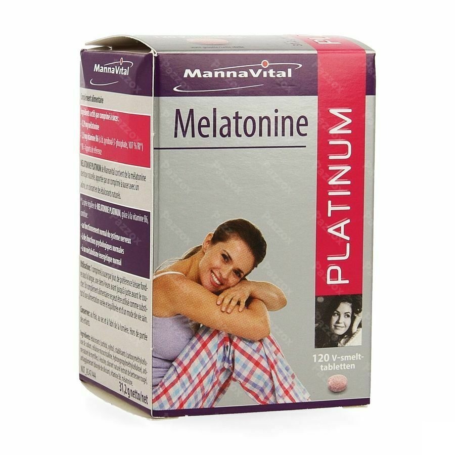 Mannavital Melatonine Platinum 120 Smelttabletten