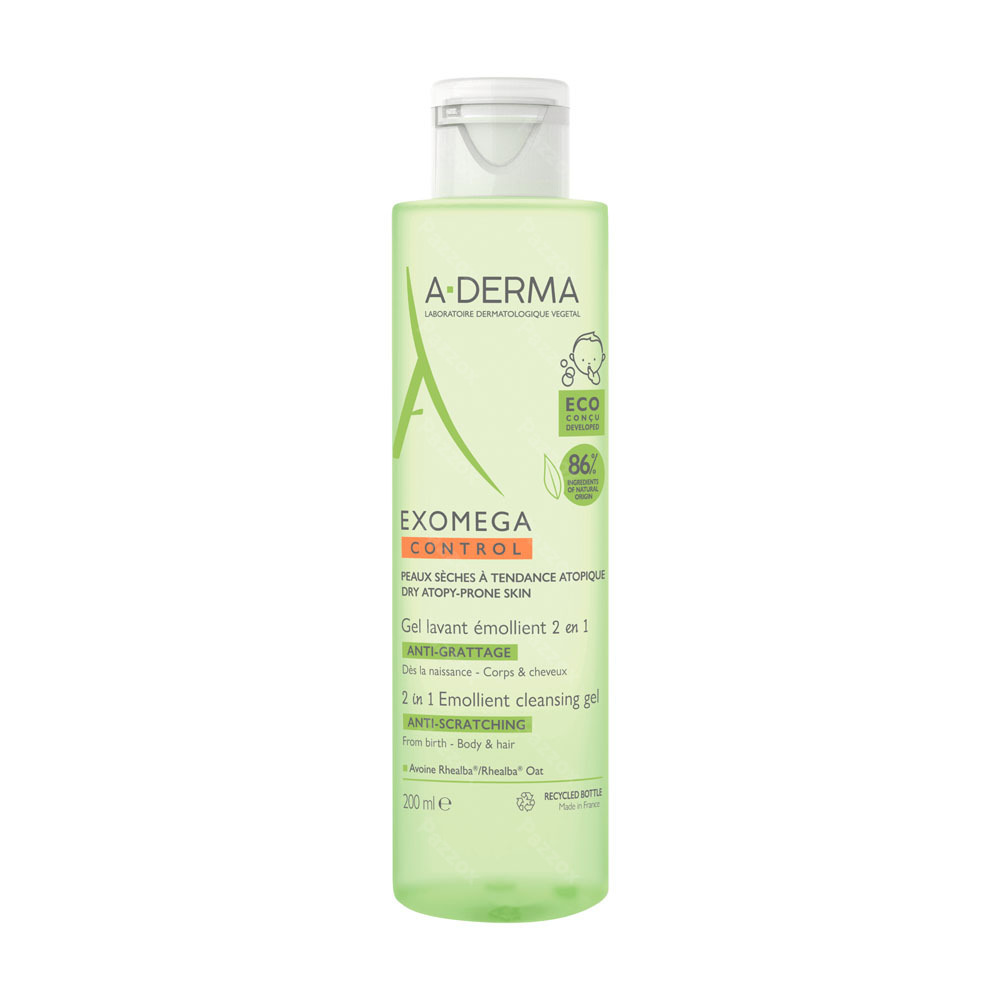 Aderma Exomega Control Reinigingsgel 2in1 200ml